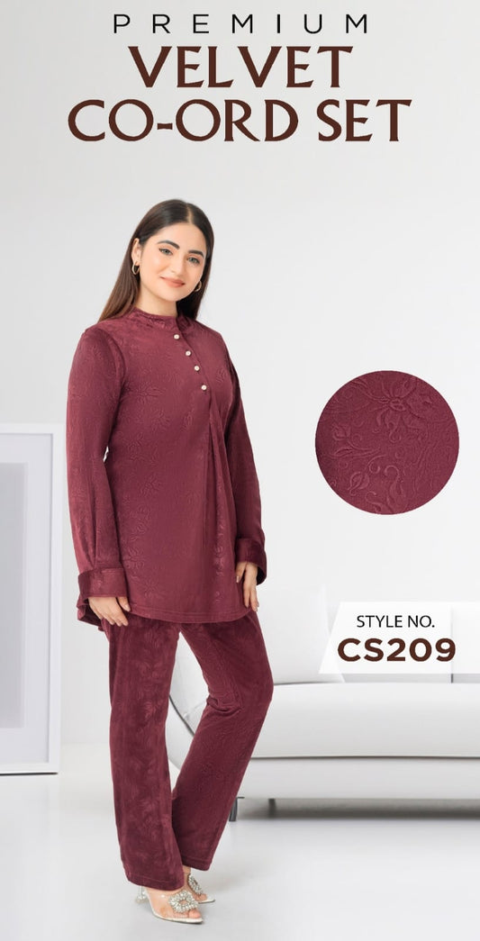Premium Velvet Kurti Set