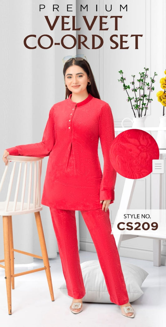 Premium Velvet Kurti Set
