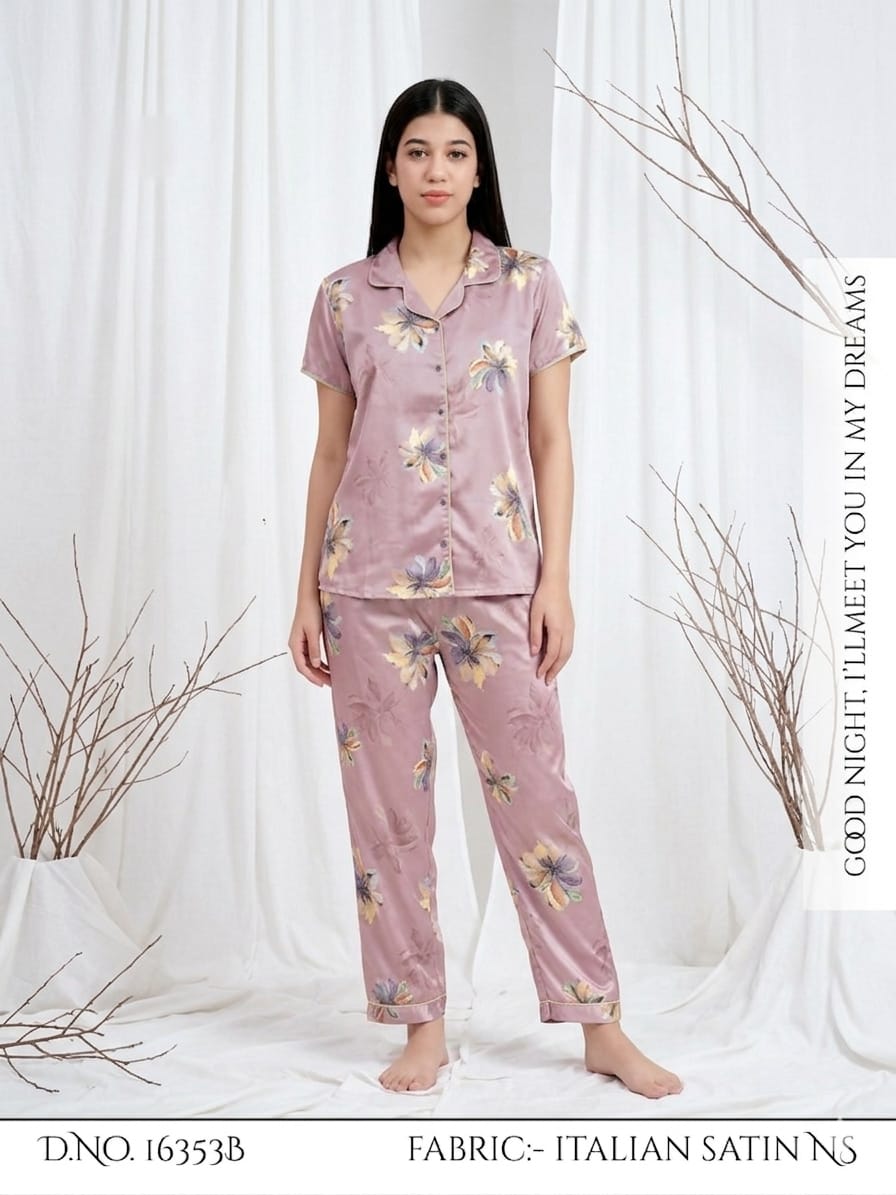 Lavender Dreams Italian Satin Pajama Set