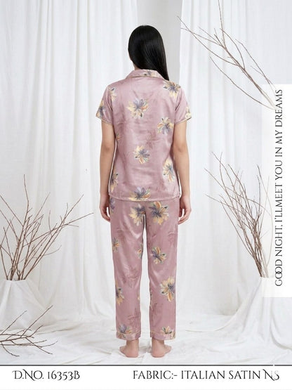 Lavender Dreams Italian Satin Pajama Set