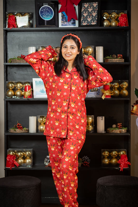 Reindeer holiday pajamas