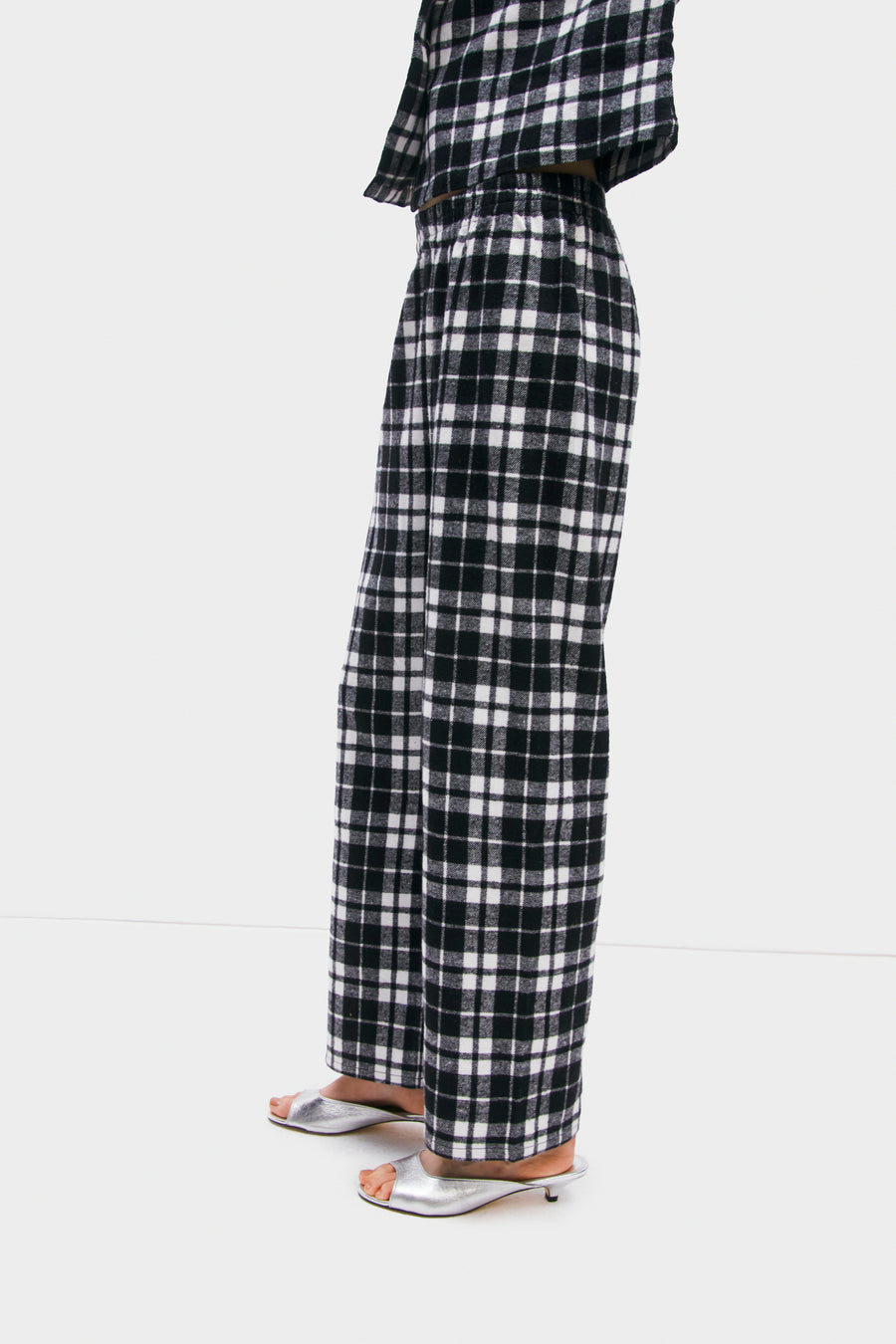 Cotton Check Feather Nightwear