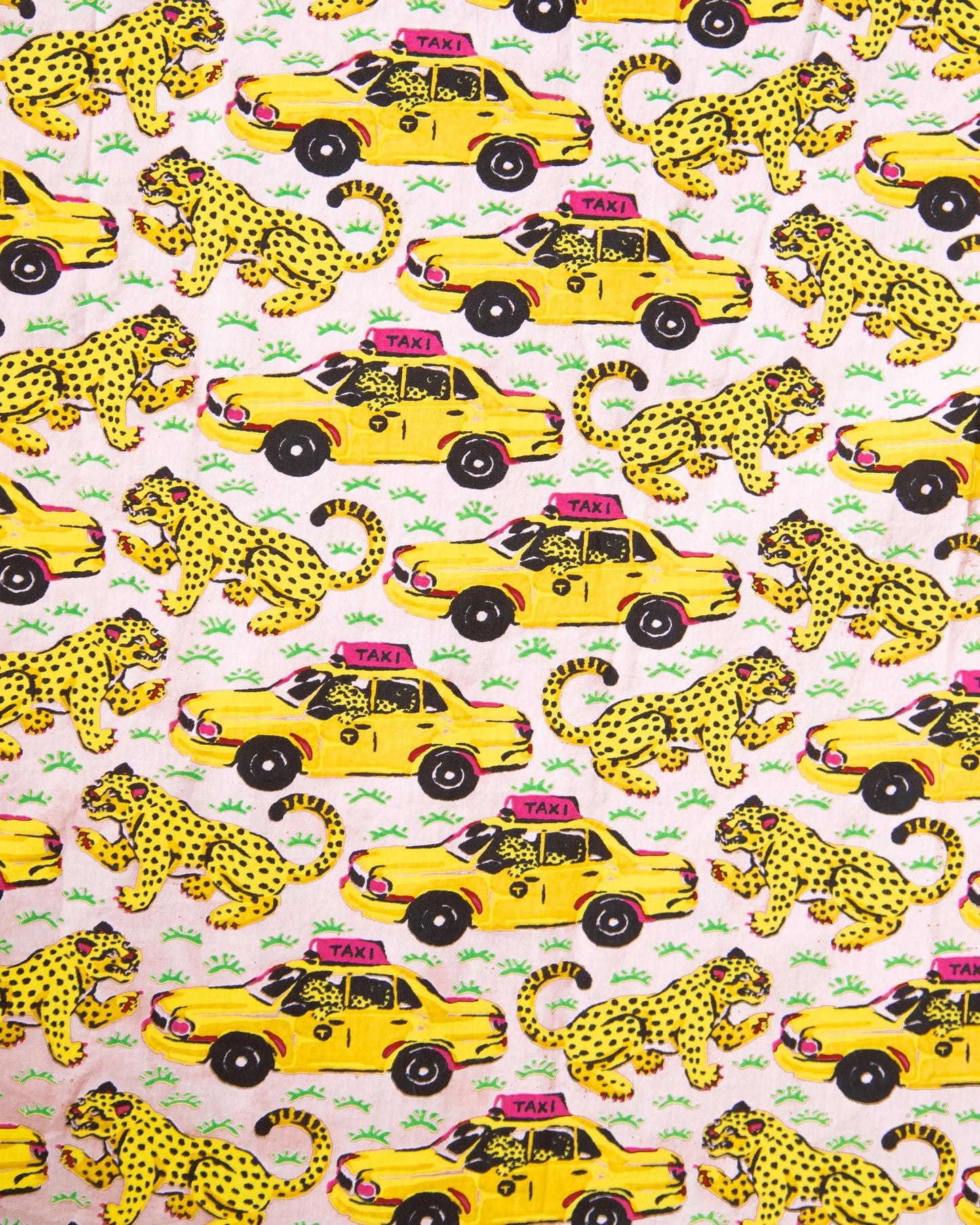 Yellow taxi print nightwear