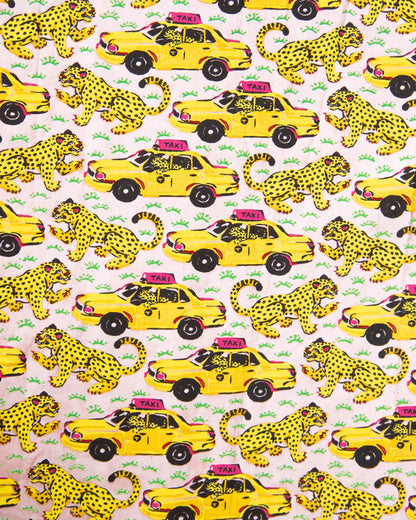Yellow taxi print nightwear