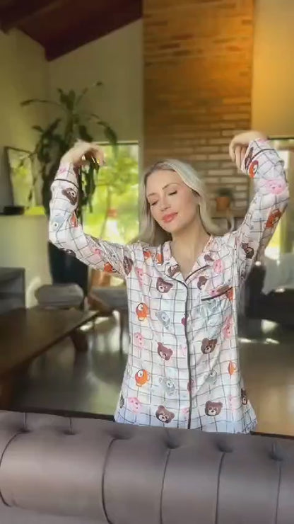 Teddy Checkboard Nightwear